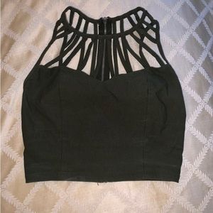 Zip up Charlotte Russe zip up crop top
